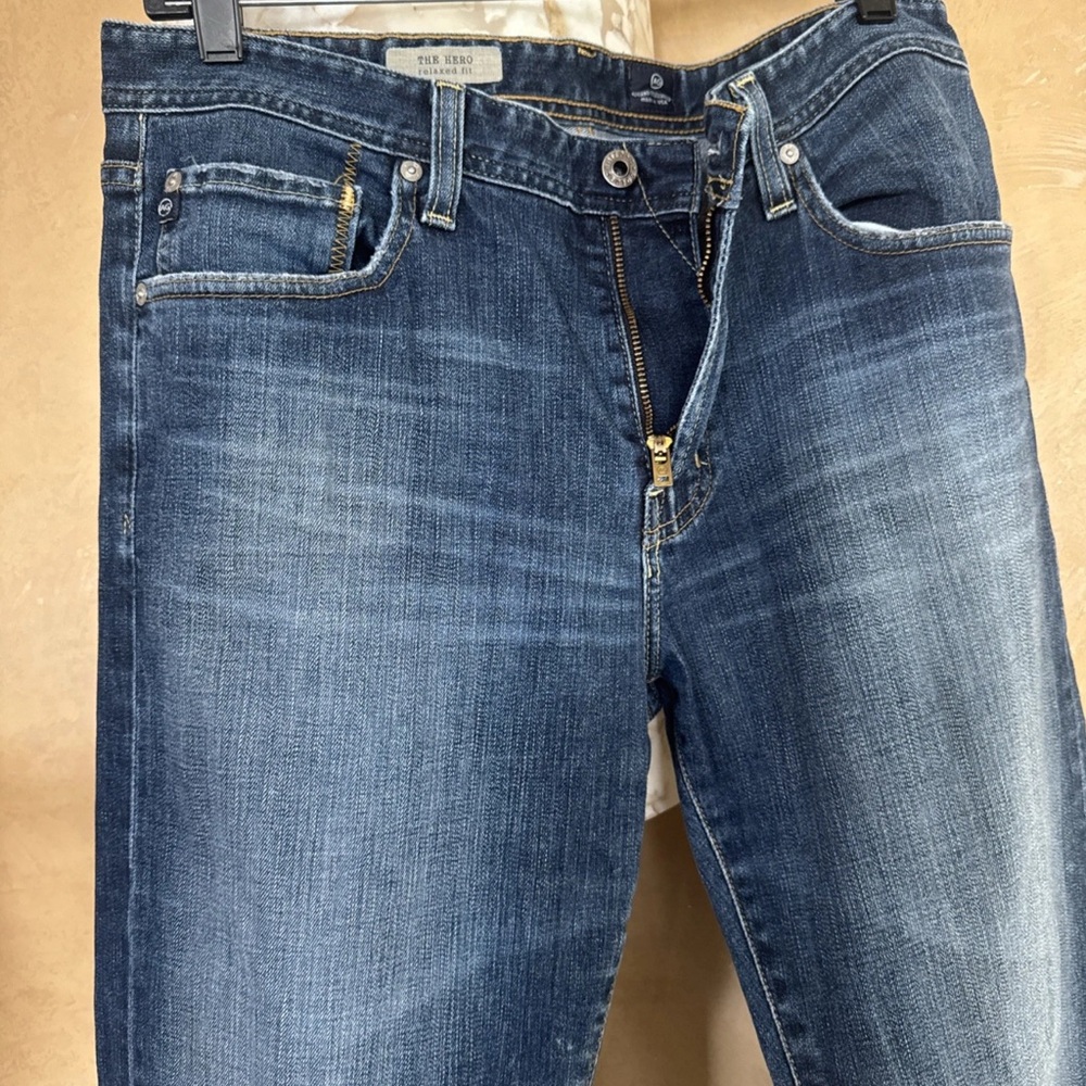 Adriano Goldschmied The Hero Relaxed Fit Men’s Jeans 33/34 Size Pre Owned